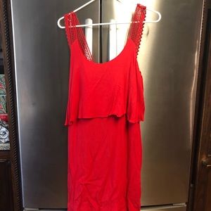Anthropologie Red Dress! Size 4.